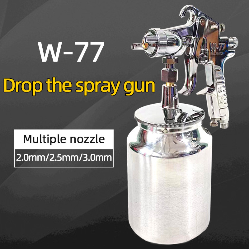Japanese Pneumatic Spray Gun W77 2.0/2.5/3.0mm Caliber Automotive Furniture Industrial Spray Gun