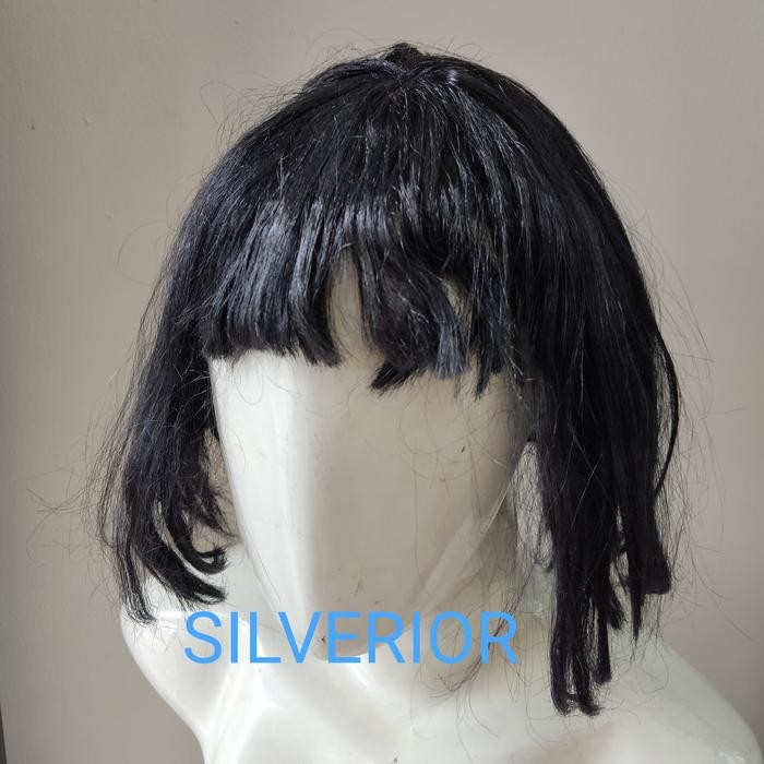 Wig Rambut Palsu Pendek Bop Hitam