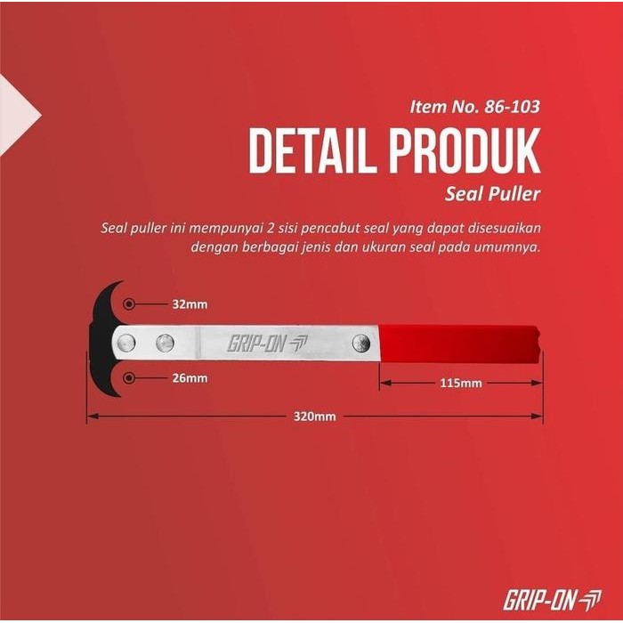 READY.. GRIP ON ALAT PENCABUT SEAL MOTOR SEAL PULLER PULER SEGEL OLI MINYAK