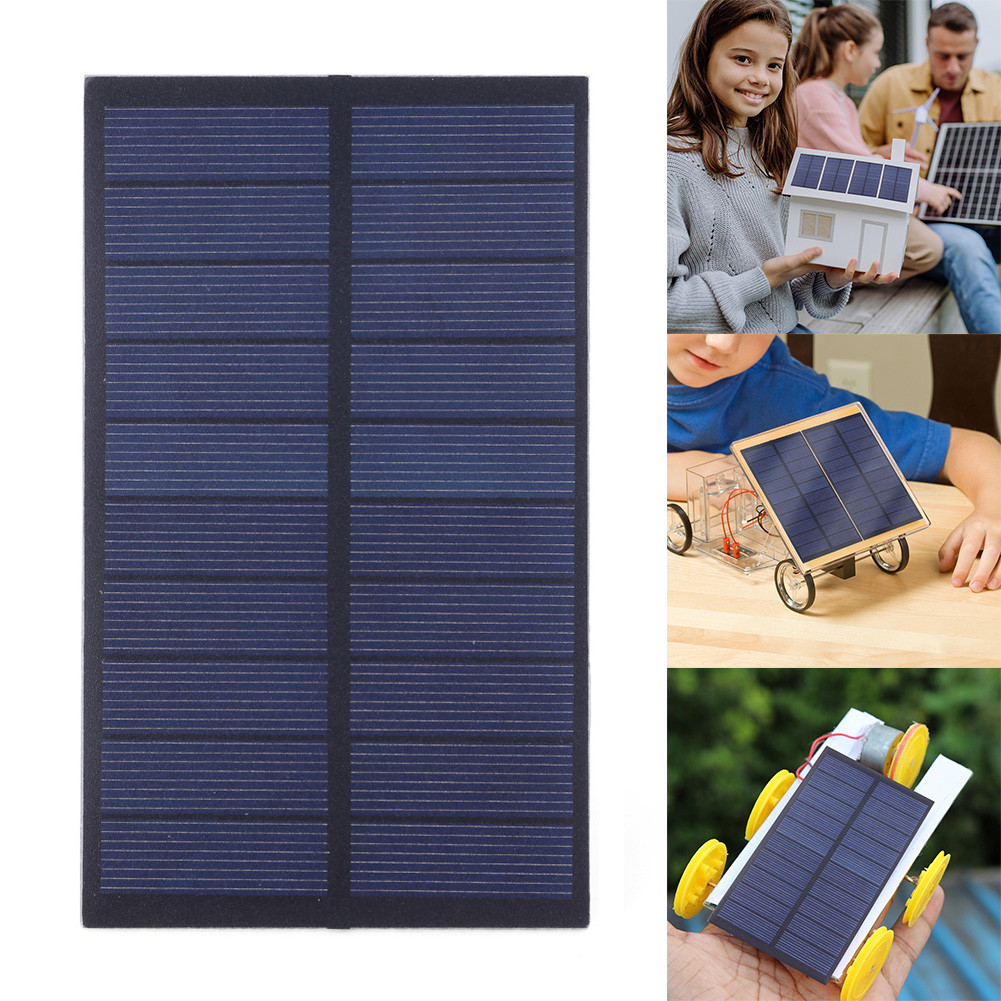 1.5W 5V Solar Panel Kit Mini Solar Charging Panel Solar Epoxy Cell Charger for 3.6-5V Tablet Panel