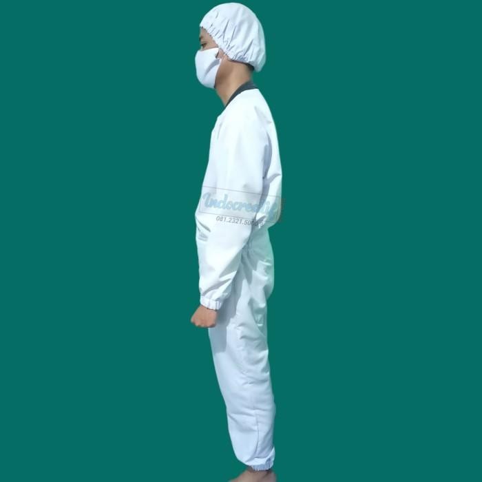[Allthebest] Baju / Seragam Karyawan Pabrik Makanan Clean Room - Udang Coverall