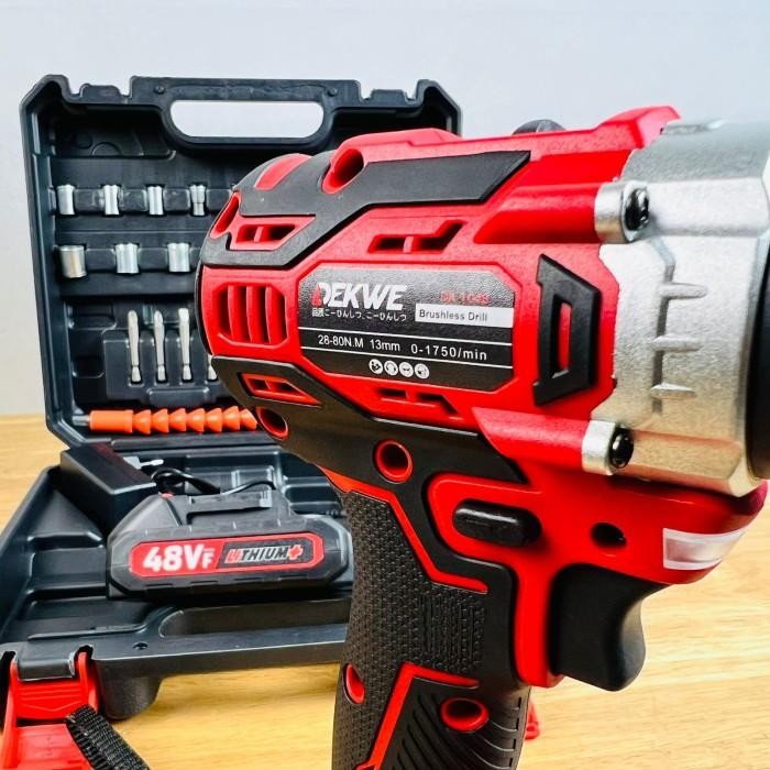 [Allthebest] PROMO Bor cordless DEKWE DK1048 brushless 48v fullset impact drill