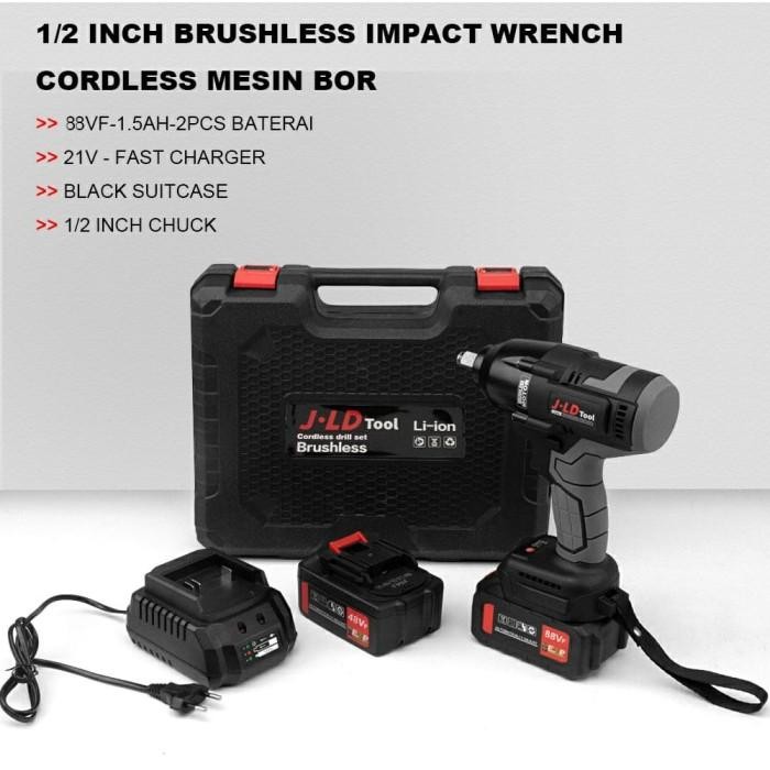 [Allthebest] Mesin Pembuka Baut Truck JLD Roda Truck 550nm -850 nm impact wrench