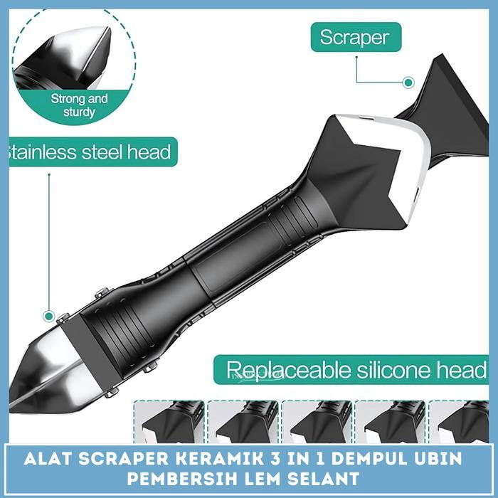 

Alat Pembersih Keramik Perata Lem Kaca Keramik Sealant 3In1 Mika