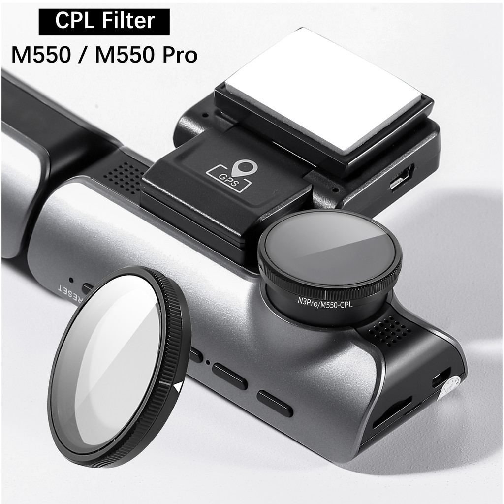 for AZDOME Dash Cam M550/ M550 Pro CPL Filter for AZDOME M550 HD Lens Dust Protection Anti Glare M55