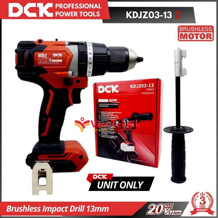 DCK KDJZ03-13 Z Brushless Impact Drill 20V Mesin Bor 13mm