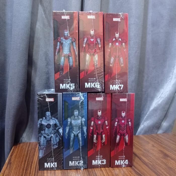 ZD Toys Marvel IRON MAN 4 Inch Scale Mark 1 sampai mark 7