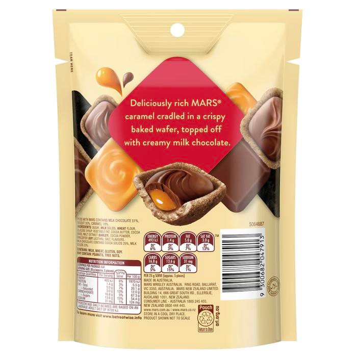 

PODS MARS - TWIX - SNICKERS 160 GR CHOCOLATE WAFER SNACK AUSTRALIA best seller