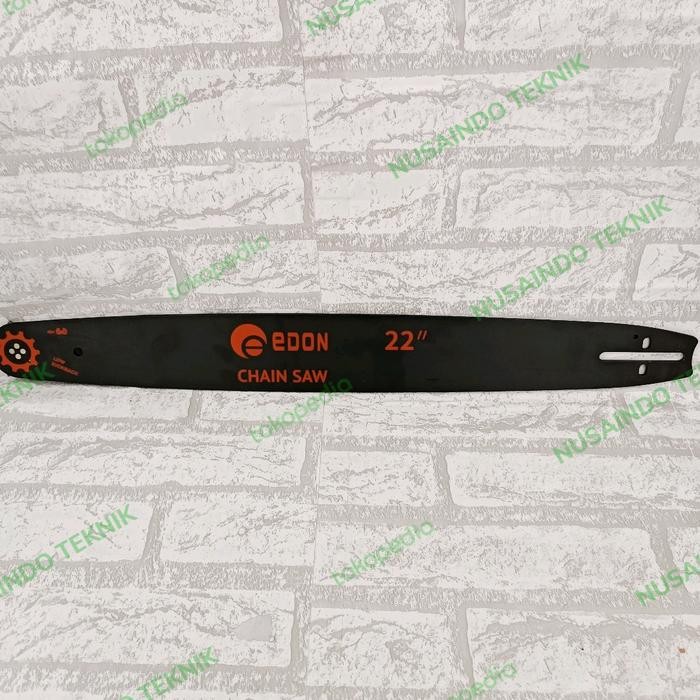 EDONPaket Guide bar Chainsaw 22" bar Plat dan Rantai sparepat chainsaw