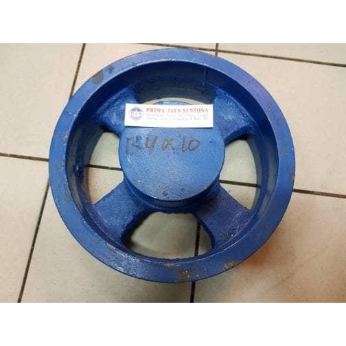 Pully Besi Ancuran B4 - 10 Inch Jari Pulley Besi Puli Cor