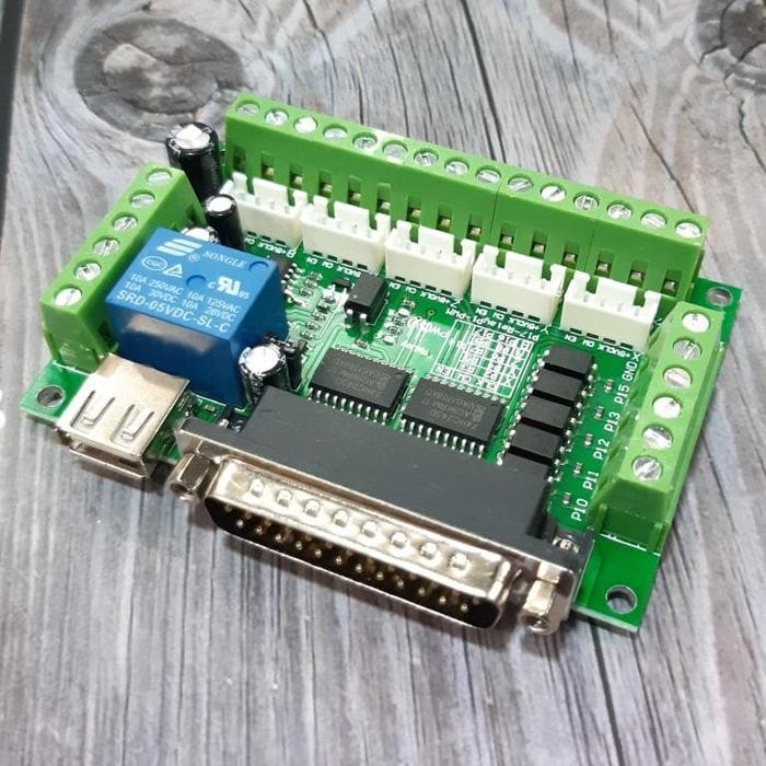 New 5 Axis Cnc Controller Board Mach3 Interface Usb Lpt 12V-24V