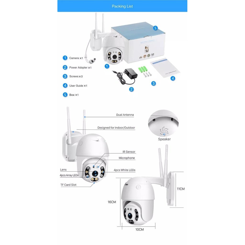 (Expert) EYESEC CCTV Wifi Outdoor Kamera CCTV 5MP IP Camera CCTV WiFi IP67