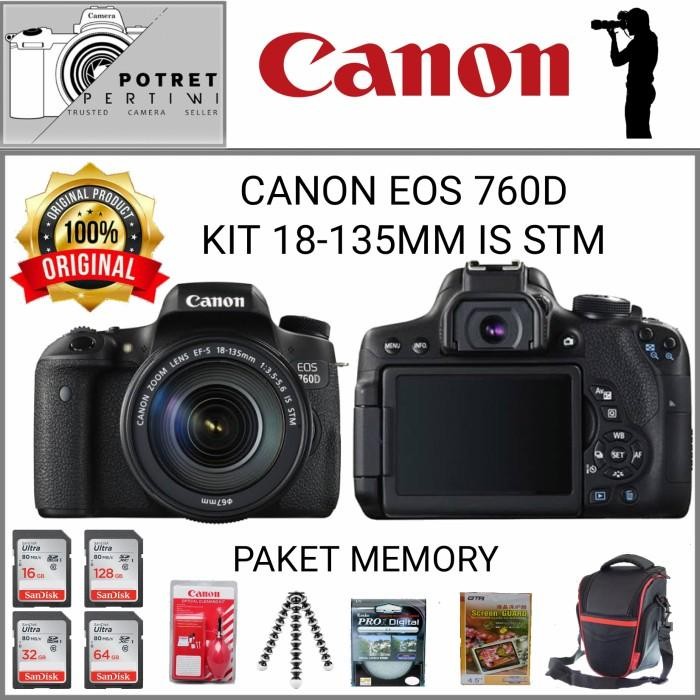 (Expert) CANON EOS 760D KIT 18-135MM IS STM / KAMERA DSLR CANON EOS 760D