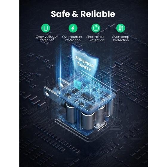 (Expert) Ugreen Wall Charger Mini Type C PD 20W Putih