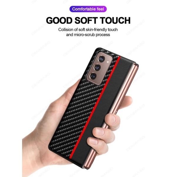 (Expert) SAMSUNG Z FLIP 1/Z FLIP 2/SAMSUNG Z FOLD 2 CASING COVER MOTIF CARBON
