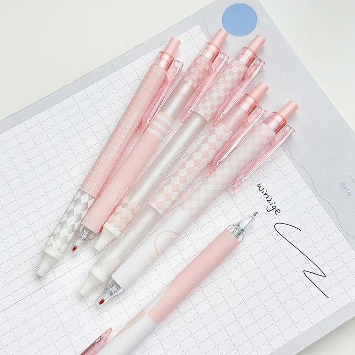 

FLASH SALE WINZIGE 6PCS PULPEN GEL LUCU 0.5MM PULPEN AESTHETIC RETRACTABLE GEL PENS PEN MEKANIK