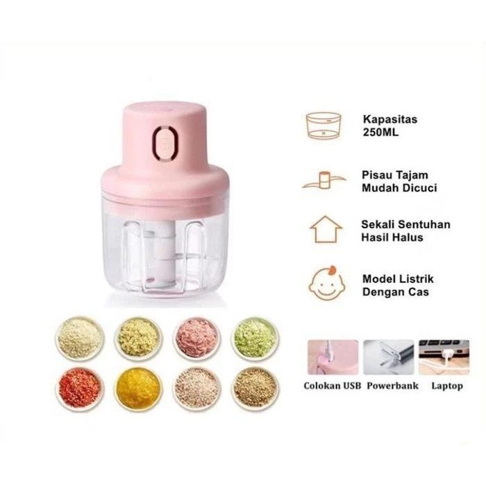Blender Mini Tanpa Kabel Blender Mini USB Chopper Mini / Blender pencacah Bawang USB / Mini Blender