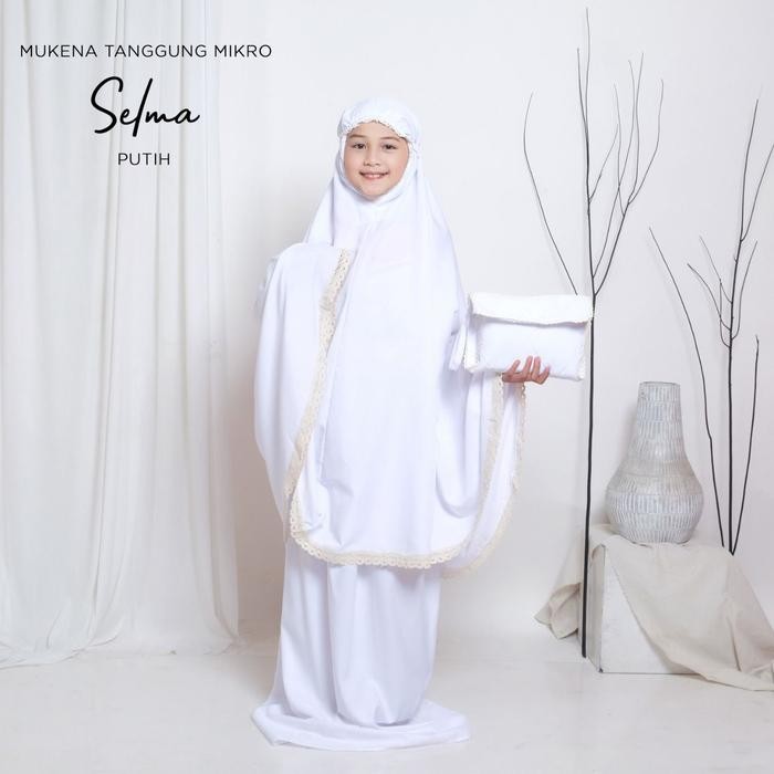 ORIGINAL MUKENA BALI TASIK - MUKENA ANAK TANGGUNG TAS SAJADAH POLOS MIKRO SELMA READY STOCK
