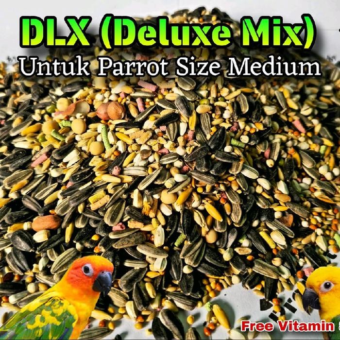 

J&J Premium Seed Deluxe Mix 9Kg pakan sunconure kakatua afgrey parrot