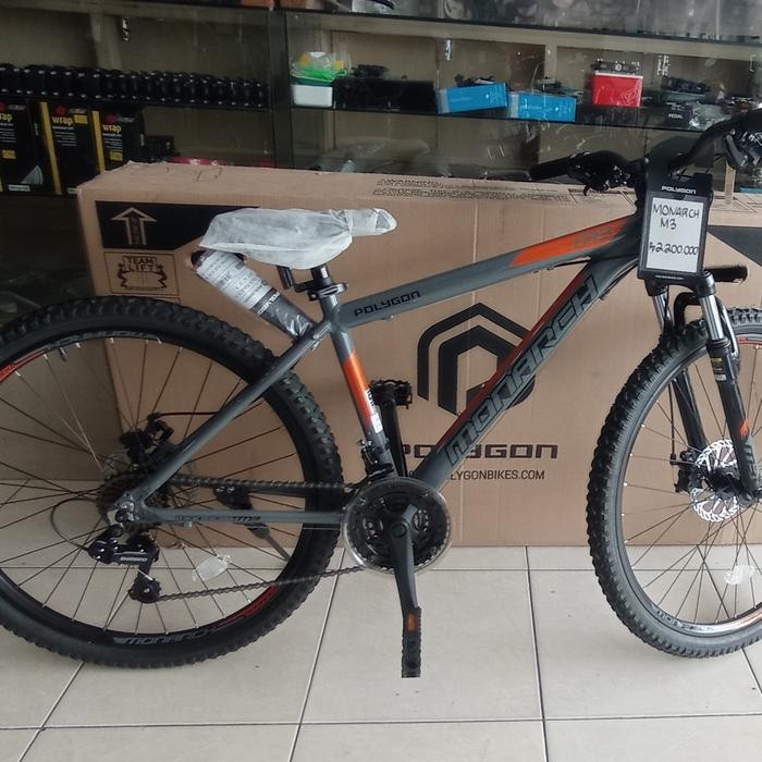 sepeda polygon monarch 3 tosca,grey