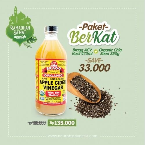 

PAKET BERKAT Bragg Apple Cider Vinegar 473ml+ Chia Seed250gr