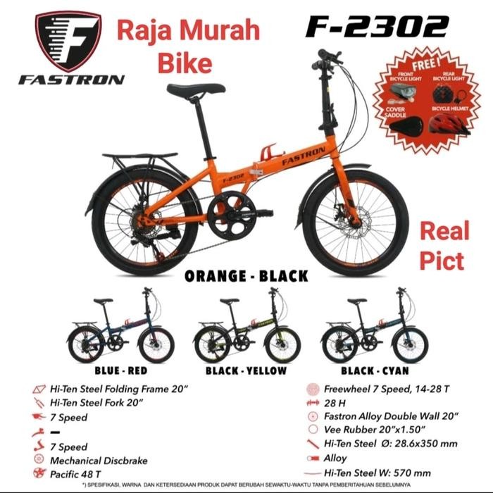 Sepeda Lipat Fastron F-2303 20 Inch Lipat 20 Inch Fastron By Pacific