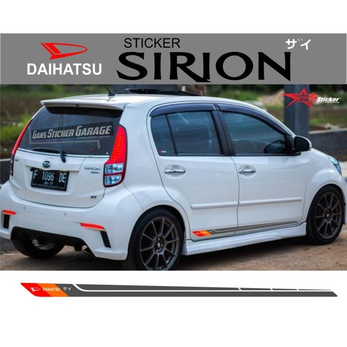 Sticker Daihatsu Sirion Aksesoris Daihatsu Sirion Terbaru