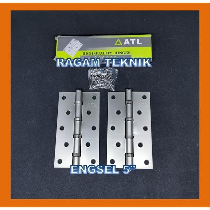HRG DISKON Engsel 5" Ball Bearing Pintu Jendela ATL Door Hinge Kupu Kelas Solid