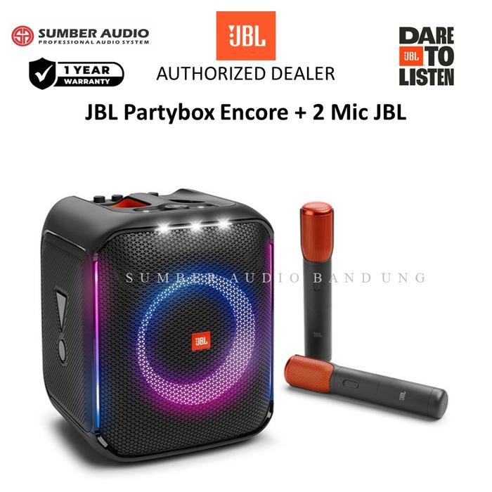 JBL Partybox Encore Speaker Bluetooth Include 2 Mic Wireless Original JBL