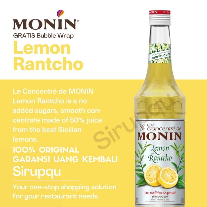

Monin Lemon Rantcho 70 Cl 700 Ml Gratis Ongkir