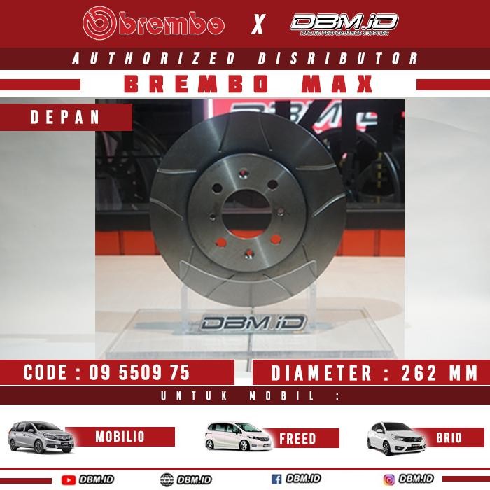Ready Brembo Max Disc Brake Slotted Performance Mobilio Freed Brio Termurah