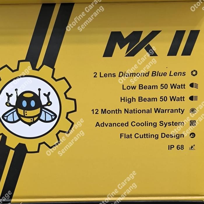 Ready New Beebot Mk2 Mini Projector Laser 2 Lensa, Hi-Low 50W, Flat Cut Off Best Quality