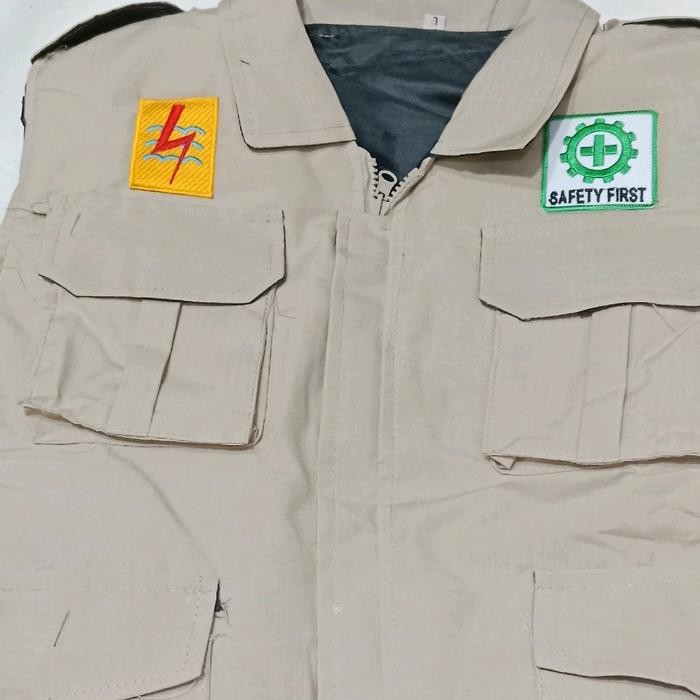 rompi pln listrik pintar/rompi bordir Listrik pintar