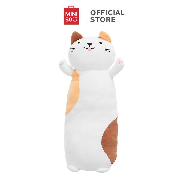 Miniso Boneka Bantal Kucing Besar Tidur Boneka Lucu Mainan Mewah 90Cm