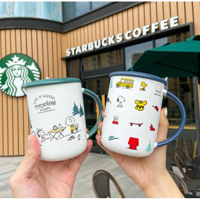 Snoopy Mug / Gelas Cangkir Cup Kopi Teh Keramik Snoopy Lucu Unik Gift