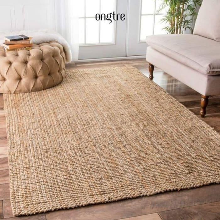 PREMIUM Karpet Kotak Anyaman Eceng Gondok Model Persegi Panjang