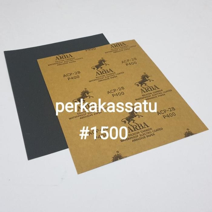 PREMIUM KERTAS PASIR #1500 AMPLAS GOSOK 1500 ARBA WATERPROOF LEMBARAN