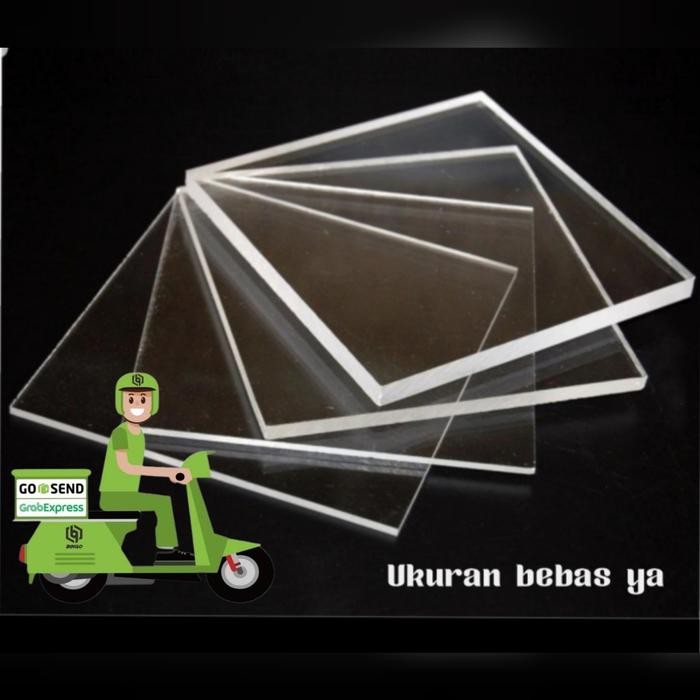 PREMIUM Acrylic Sheet Custom mika Lembaran 5mm bening