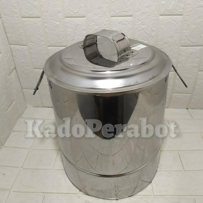 PREMIUM langseng stainless 30 - kukusan jumbo - langseng kukus tinggi jumbo