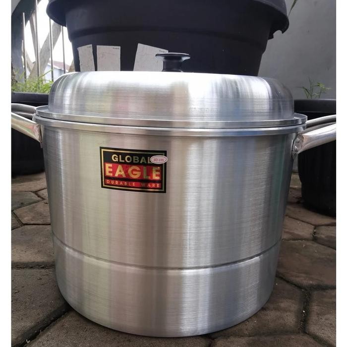 PREMIUM Panci dandang kukus JUMBO global eagle model halco uk 40,36,33cm Kapasitas 10 Liter