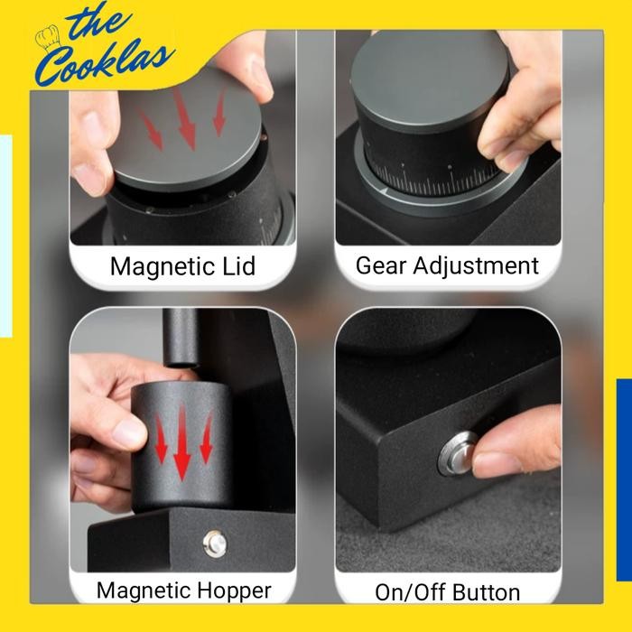 (Allthebest) Electric Coffee Grinder w/ HYPERNOVA BURR Grinder VS3 Gen 2 Design Mesin Grinder Biji