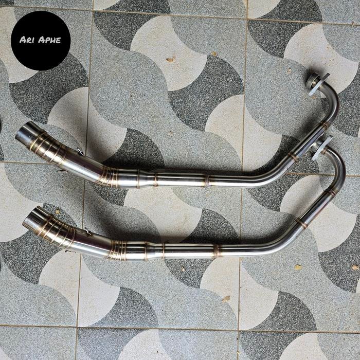 Header Pipa Leher Knalpot R9 Original Old Vixion Kondisi Baru