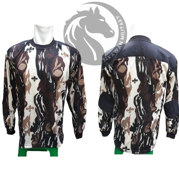 (Expert) Baju Kaos Panjang Loreng Pramuka