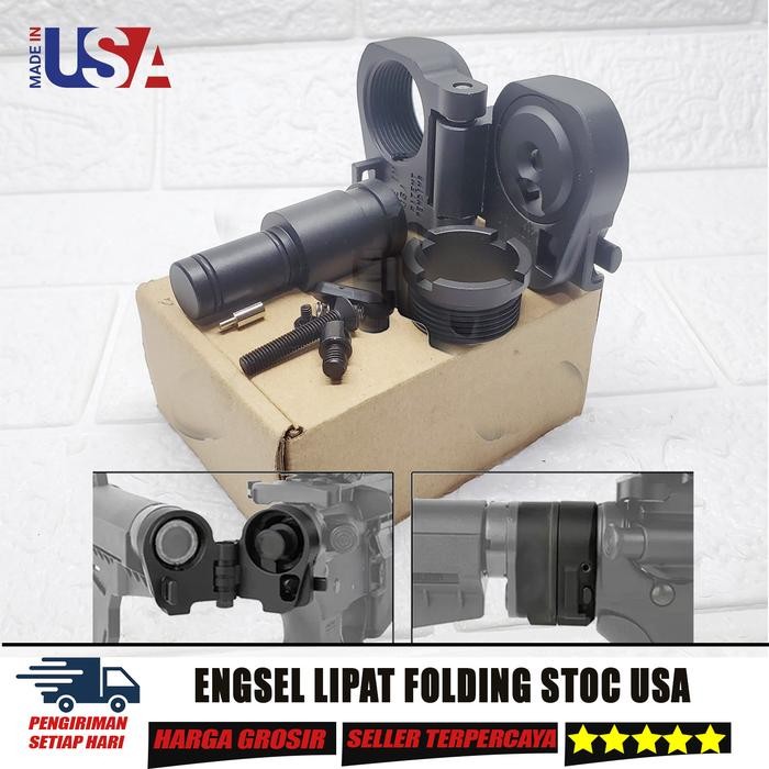 FOLDING STOCK USA POPOR LIPAT USA ANTI OBLAG LIPATAN POPOR ENGSEL LIPAT CNC