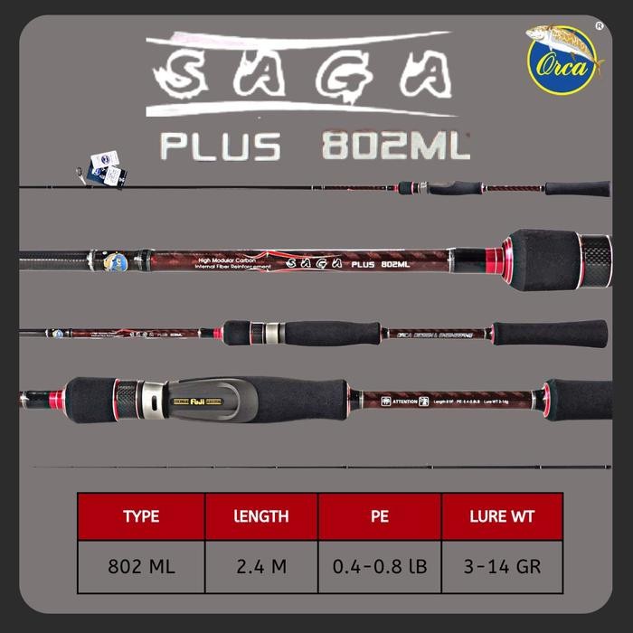 Joran Orca Saga 802Ml Dan Saga Plus 802Ml