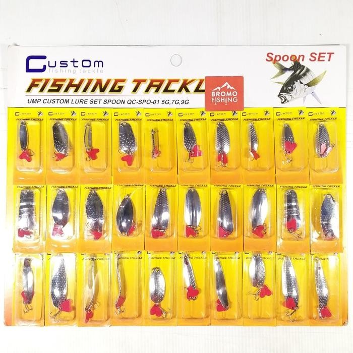 Lure Set CUSTOM SPOON 30 pcs umpan murah grosir