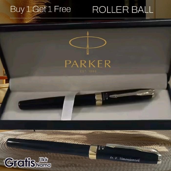 

Pulpen Mewah Roller Ball Sign Pen Parker Buy 1 Get 1 Free Gratis Grafir Nama Dan Box Bludru Exlusive