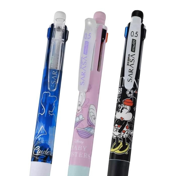 

Zebra Sarasa Multi 4+1 Disney Store Classic Cinderella Minnie Gel Pen 0.5mm Pulpen Limited Edition