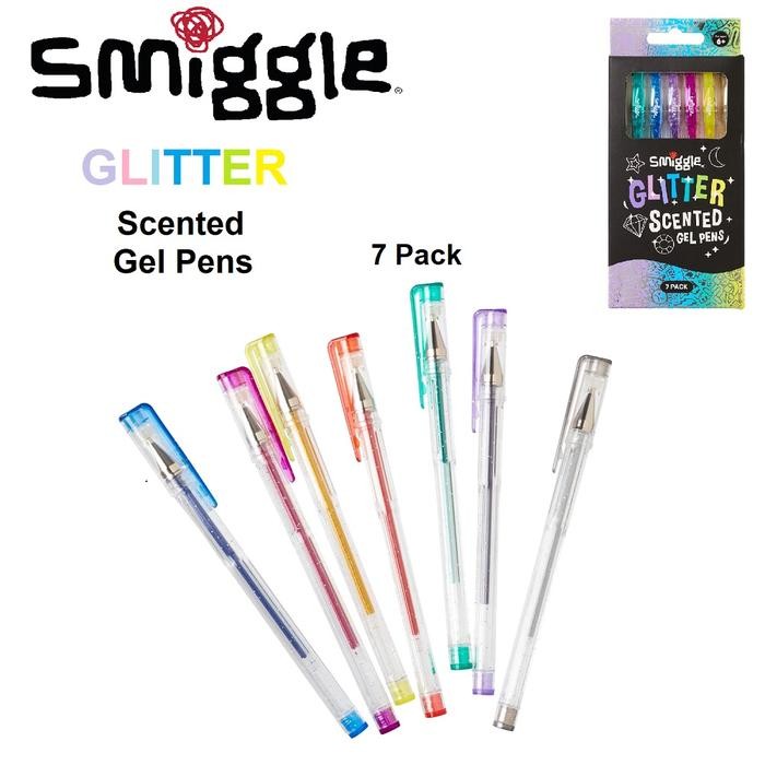

Ori Smiggle Glitter Scented Gel Pens Pack X7 Pulpen Original