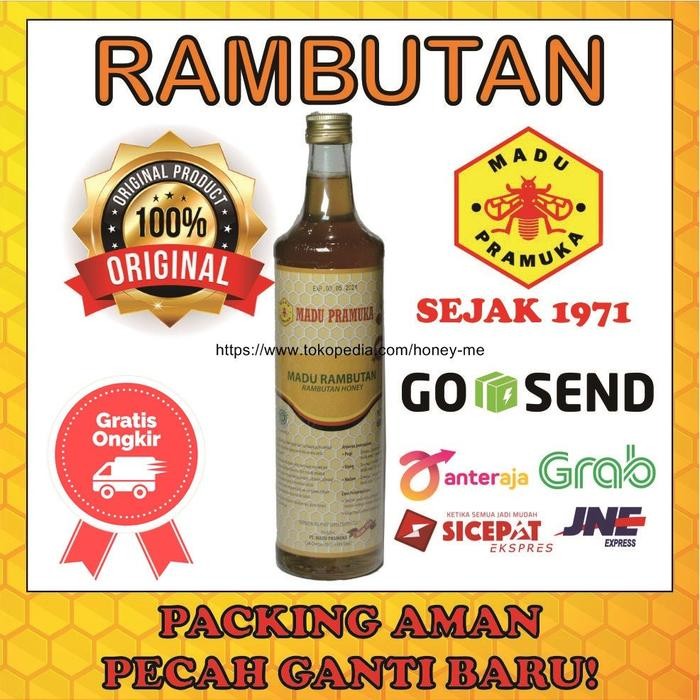 

Madu Asli Rambutan 650Ml Madu Pramuka Alami